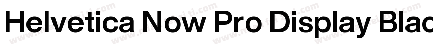 Helvetica Now Pro Display Black字体转换